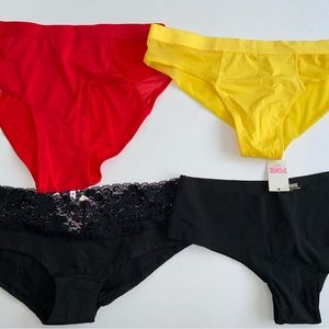 🆕4 pack- Victoria’s Secret PINK & Parade Panty Underwear - Small